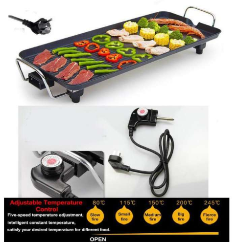 Multifunction Korean BBQ Grill household electric oven smokeless barbecue Pan