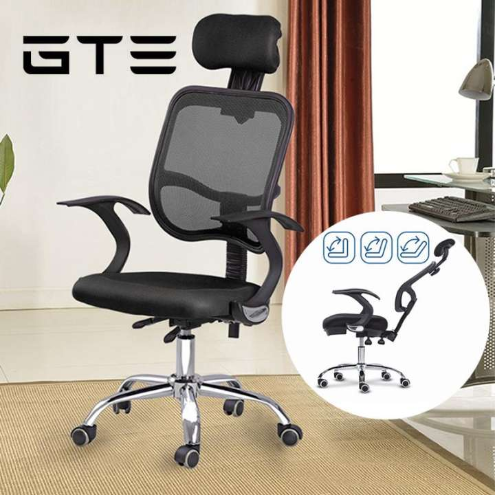 GTE Ergonomic Designed High Backrest Swivel Mesh Office Chair No Footrest